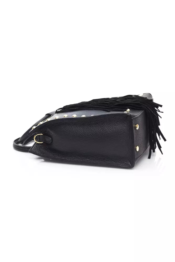 Black Leather Women Handbag