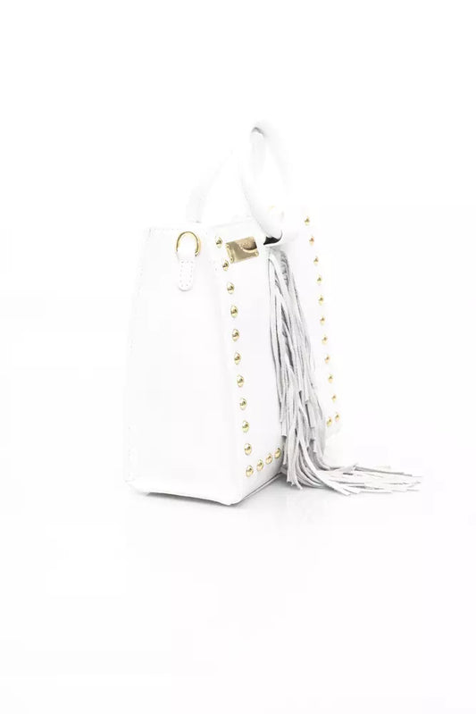 White Leather Women Handbag