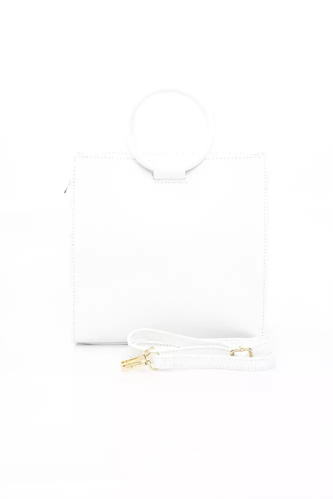 White Leather Women Handbag