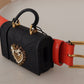 Elegant Red Leather Belt with Devotion Plaque