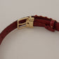 Multicolor Canvas Leather Belt with Engraved Buckle