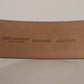 Chic Dark Brown Leather Statement Belt
