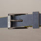Elegant Suede Belt with Engraved Buckle
