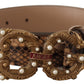 Elegant Snake Skin Leather Belt for Women