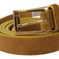 Engraved Elegance Suede Belt