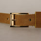 Engraved Elegance Suede Belt