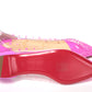 Hot Pink Suede Crystals Flat Point Toe Shoe