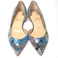 Multicolor Silver Flat Point Toe Shoe