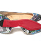 Multicolor Silver Flat Point Toe Shoe