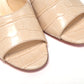 Nougat Kitten Heel Mule Leather Shoes
