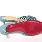 Noumea Blue Strappy Kitten Heel