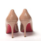 Nude Round Toe High Pump Shoe