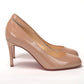 Nude Round Toe High Pump Shoe