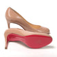 Nude Round Toe High Pump Shoe