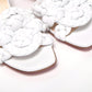 White Plaited High Heel Sandals