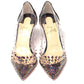 Black Pearlescent Heel Pvc Spikes Sandal