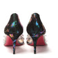 Black Pearlescent Heel Pvc Spikes Sandal