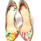 Multicolor Flower Printed High Heels Pumps Shoes
