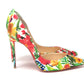 Multicolor Flower Printed High Heels Pumps Shoes