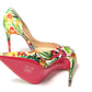 Multicolor Flower Printed High Heels Pumps Shoes