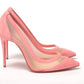 Pink Galativi Suede High Heels Pumps