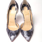 Multicolor Denim Print High Heels Pumps