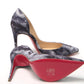 Multicolor Denim Print High Heels Pumps