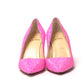 Hot Pink Embellished High Heels Pumps