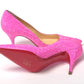Hot Pink Embellished High Heels Pumps