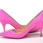 Hot Pink Embellished High Heels Pumps