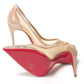 Version Nude Embellished High Heels Pumps