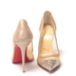 Version Nude Embellished High Heels Pumps