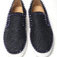 Navy/Electro Met Pik Boat Flat Shoes