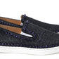 Navy/Electro Met Pik Boat Flat Shoes