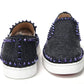 Navy/Electro Met Pik Boat Flat Shoes