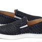 Navy/Electro Met Pik Boat Flat Shoes