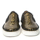 Black/Gold Version Pik Boat Flat Pat Shoes