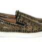 Black/Gold Version Pik Boat Flat Pat Shoes
