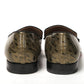 Black/Gold Officialito Flat Shoes