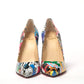 Multicolor Hot Chick Patent Sapeaur High Heels