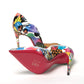 Multicolor Hot Chick Patent Sapeaur High Heels