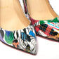 Multicolor Hot Chick Patent Sapeaur High Heels