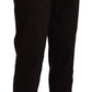 Elegant Brown Cotton Trousers