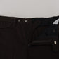 Elegant Brown Cotton Trousers