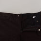 Elegant Brown Cotton Pants for Sophisticated Style