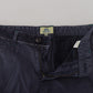 Chic Blue Washed Casual Shorts