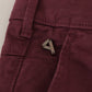 Elegant Maroon Casual Skinny Pants