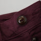 Elegant Maroon Casual Skinny Pants