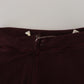Elegant Maroon Cotton Jogger Pants