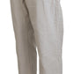 Elegant Straight White Denim Jeans
